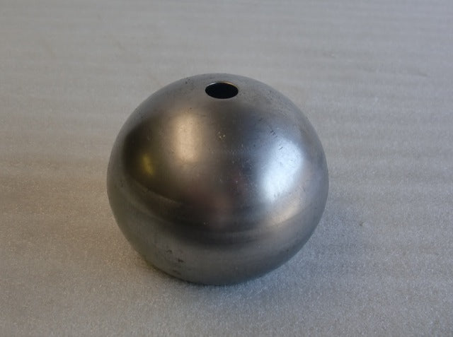 3 inch steel ball showcasing 1/8 IP bottom hole.