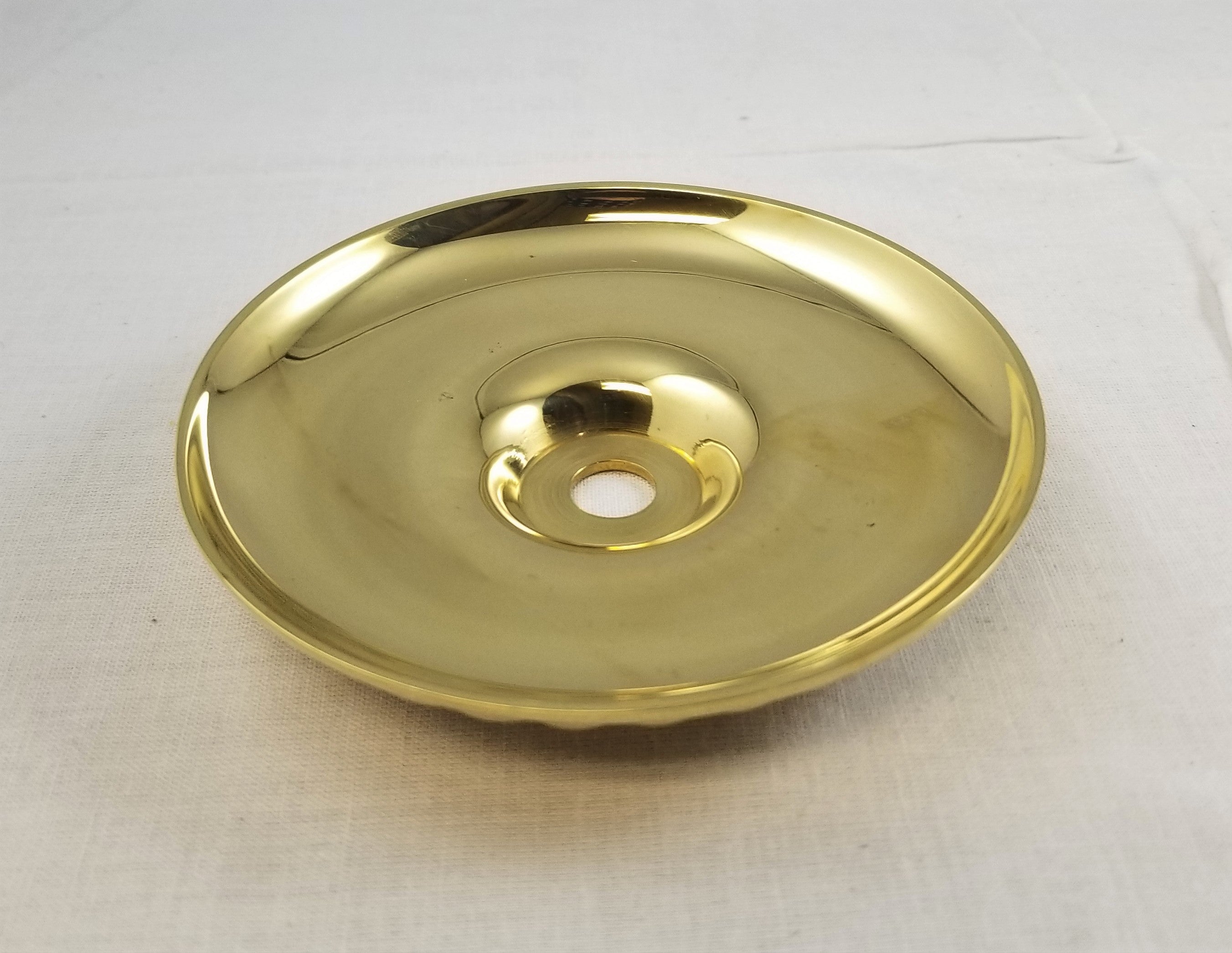Cast Brass Bobesche 4-1/16" Diameter - Polished Brass