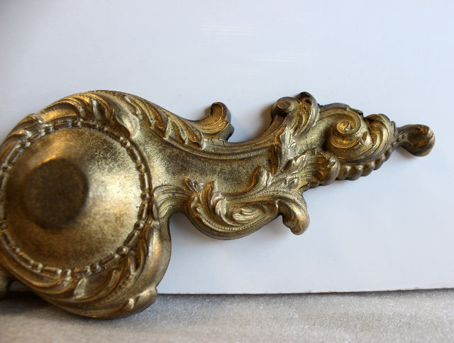 Cast Brass Back Plate - 12" High, 3-1/2" Wide