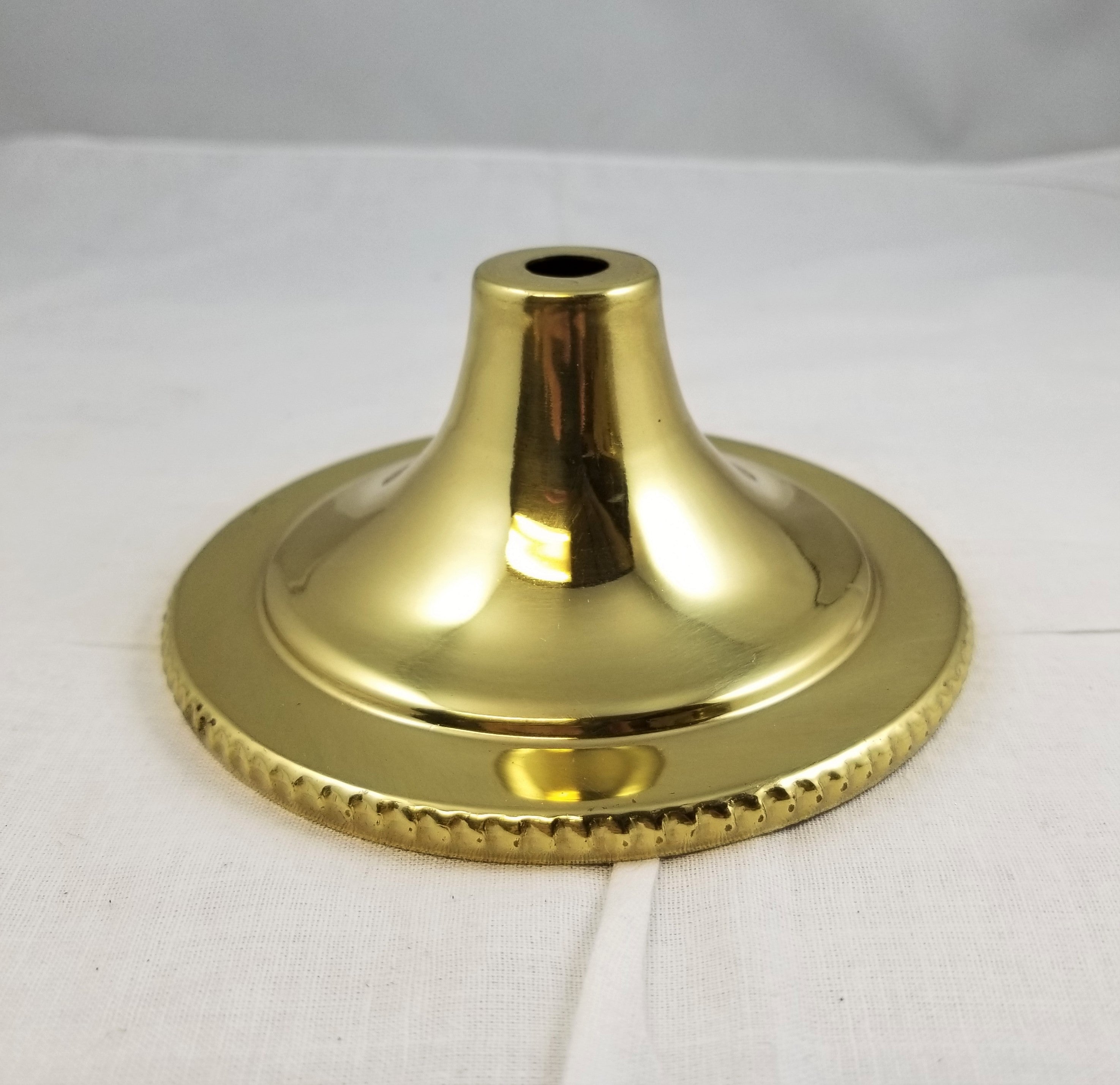 Brass Cap - 3-15/16" Diameter - 2" High - Polished & Lacquered