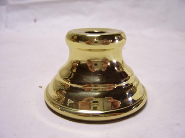 Brass Cap or Cup - 2" Top - 1-1/8" Bottom - Polished & Lacquered
