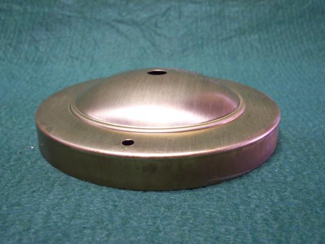 Canopy - Polish & Lacquered - 4-3/4" Diameter, 4-1/4" Spaced Hol