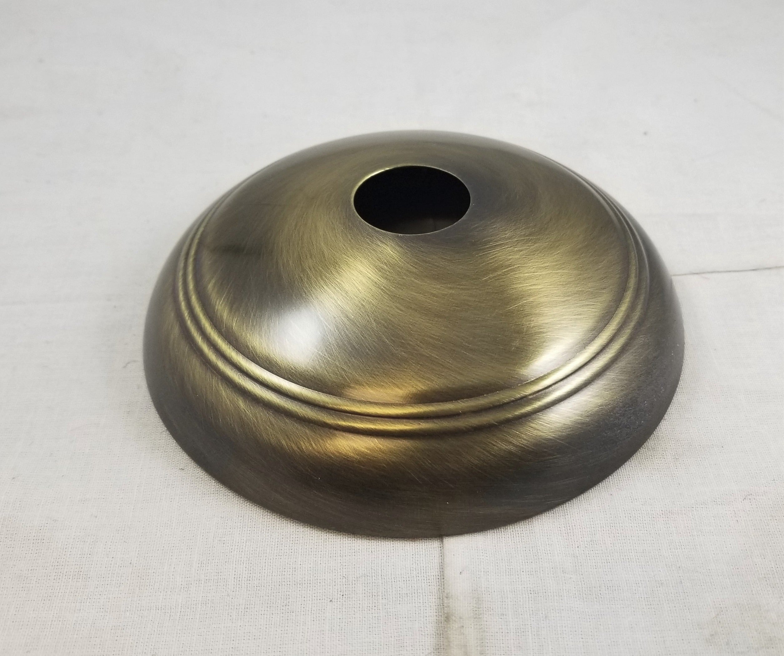 Canopy - Antique Brass - 5-1/4" Diameter - 1-5/8" Deep - 1-1/16" Hole