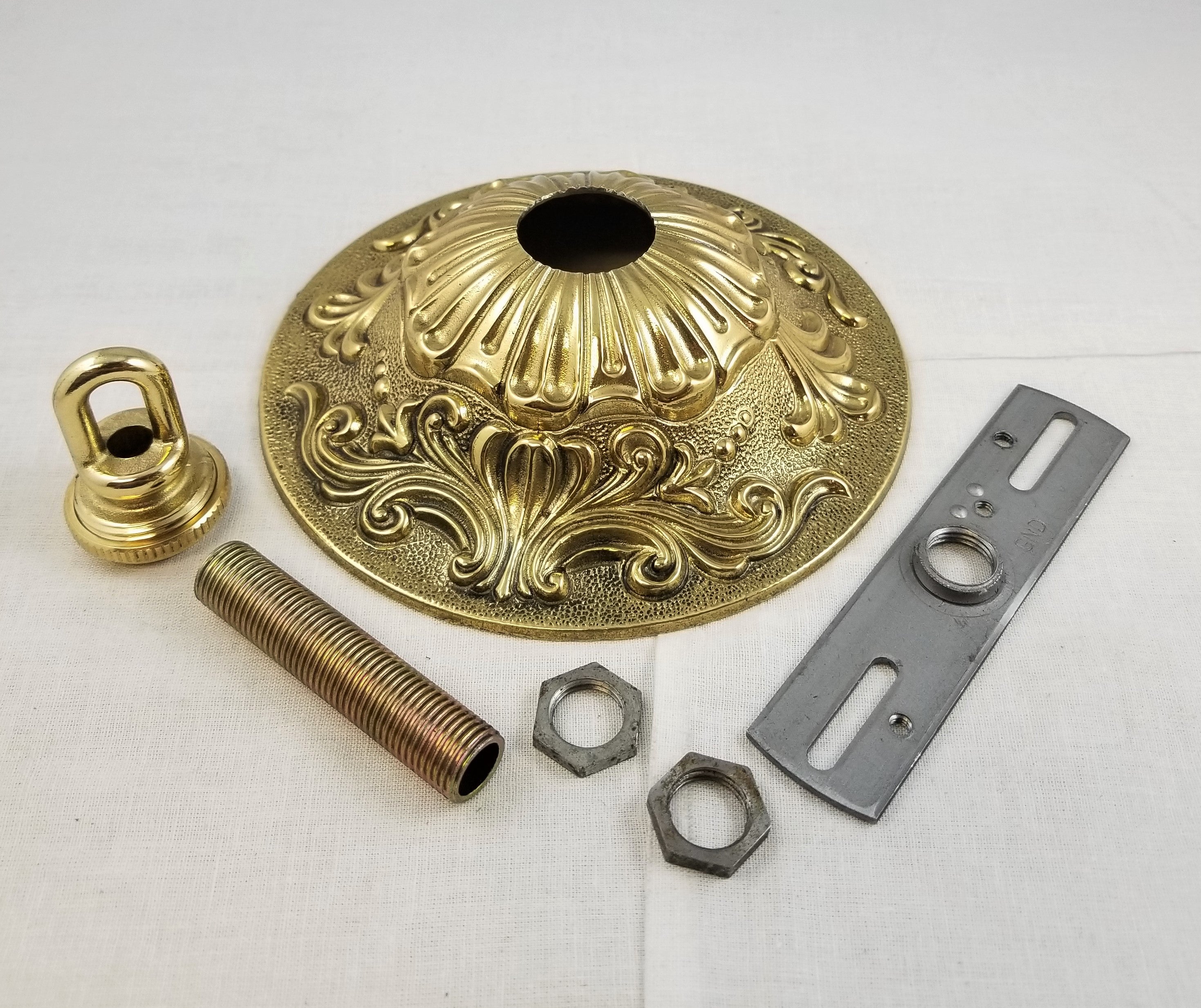 Canopy Kit - Cast Brass with Polished Brass Finish