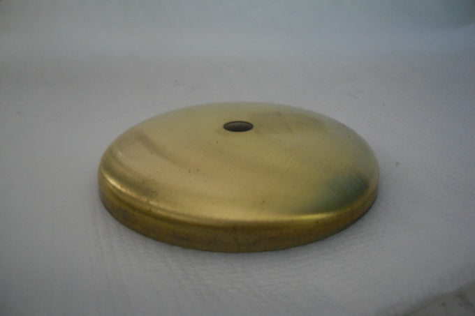 Unfinished Brass Cap for Shades at 3.5 inches diameter.