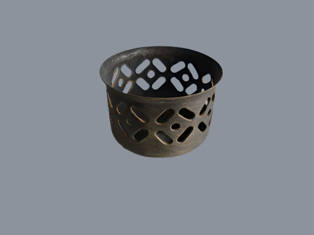 1-5/8" Antique Brass Perforated Chimney Holder