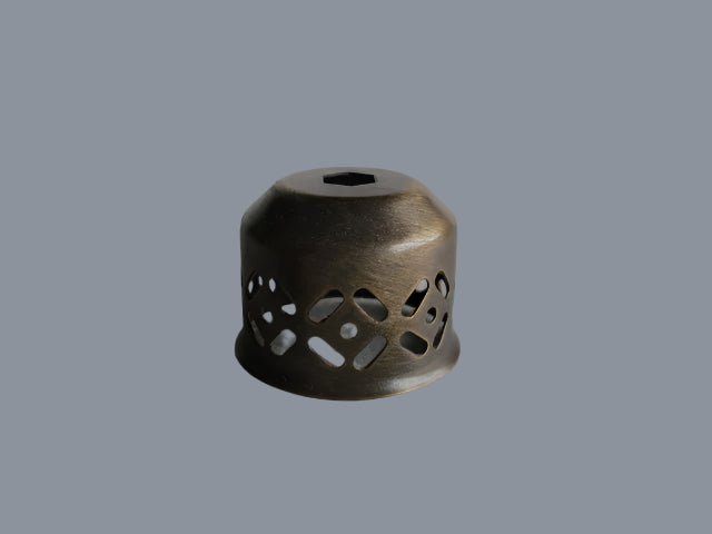 Small Antique Brass Holder at 1-1/2" Deep.