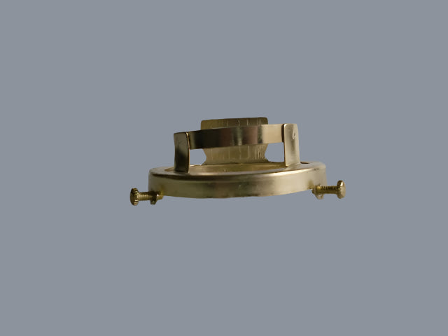 Brass Plated Shade Holder for a Weatherproof Porcelain Socket