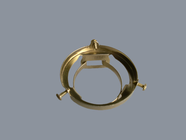 Brass Plated Shade Holder for a Weatherproof Porcelain Socket