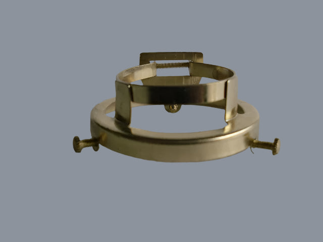 Brass Plated Shade Holder for a Weatherproof Porcelain Socket