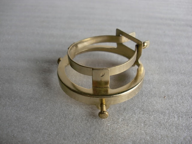 Brass Plated Shade Holder for a Weatherproof Porcelain Socket