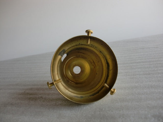Polished & Lacquered Slotted Brass Holder for a 2-1/4" Fitter