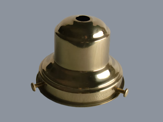 2-3/4" Polished & Lacquered Brass Shade Holder