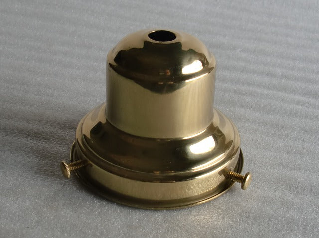 2-3/4" Polished & Lacquered Brass Shade Holder