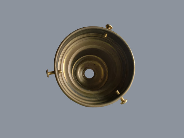 2-3/4" Polished & Lacquered Brass Shade Holder