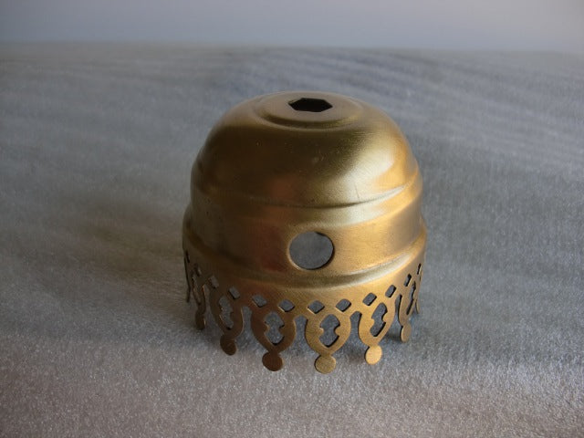 2-5/8" Brushed Brass Chimney Holder with a Switch Hole