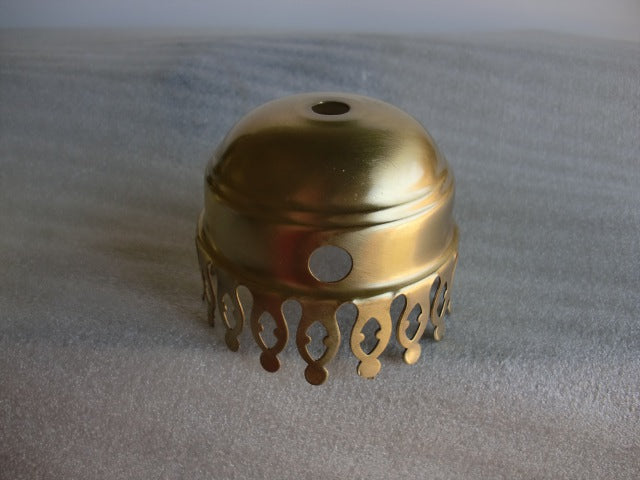 3" Brushed Brass Chimney Holder with a Switch Hole