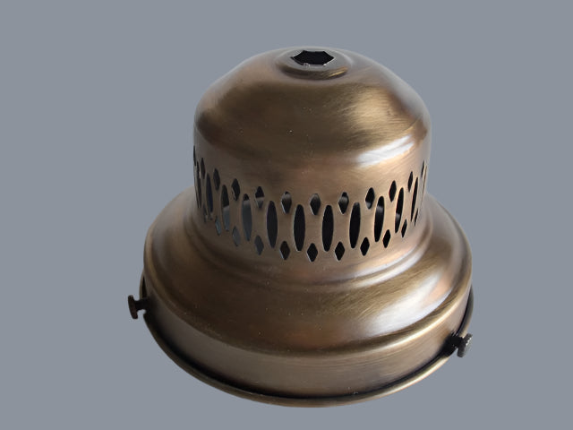 4" Antique Brass Shade Holder