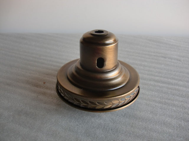 Antique Brass Combination Holder for a 4" Ball and a 3" Chimney