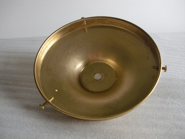 6" Unfinished Brass Holder with 3 screws
