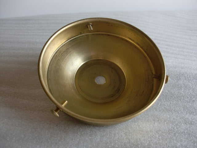 Unfinished Spun Brass Holder for a 4" Fitter