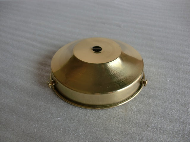 Polished & Lacquered Spun Brass Holder for a 4" Fitter