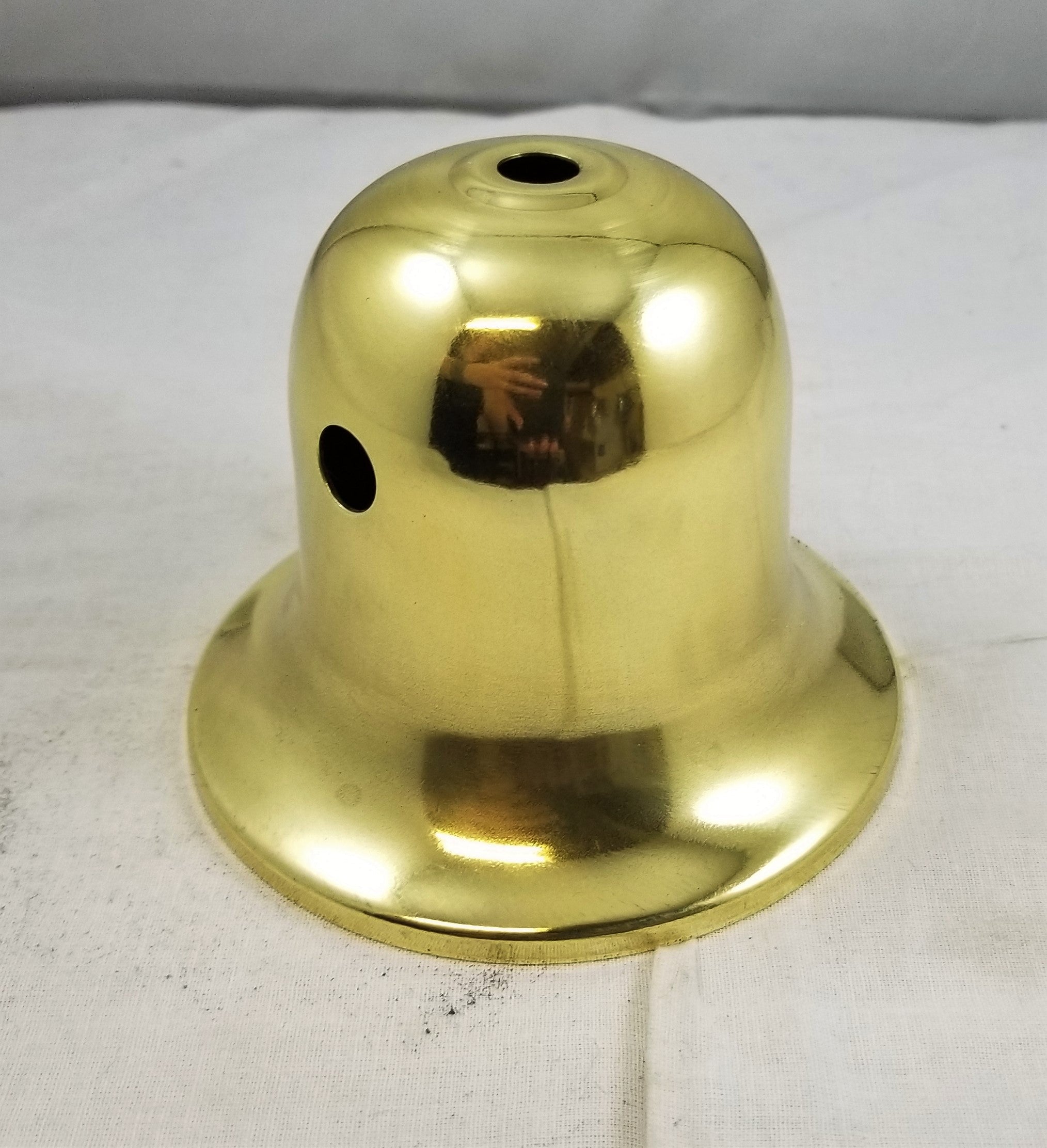 Polished and Lacquered Brass Holder for a 2-5/8" Fitter