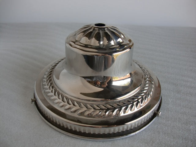 6" Chrome Ornate Holder