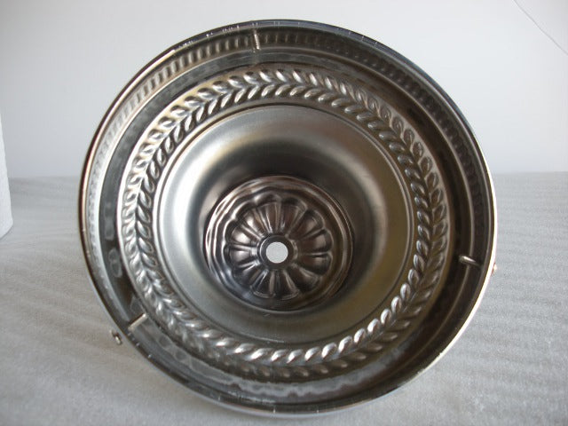 6" Chrome Ornate Holder