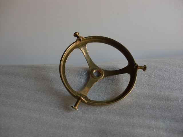 Simple Unfinished Cast Brass Shade Holder for a 3-1/4" Fitter