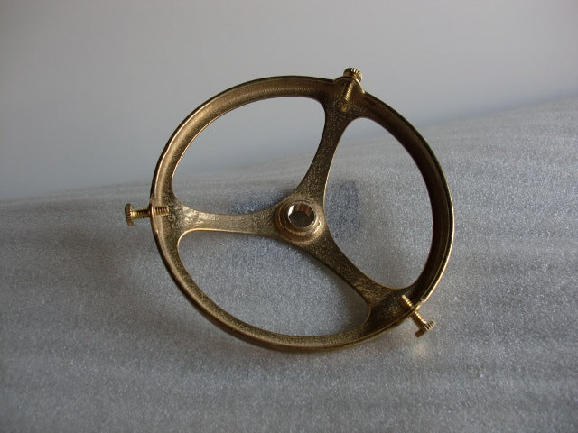 Simple Unfinished Cast Brass Shade Holders for 4-1/8" Fitter