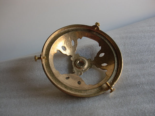 Ornate Unfinished Cast Brass Shade Holder for a 4-1/8" Fitter (OUT OF STOCK)