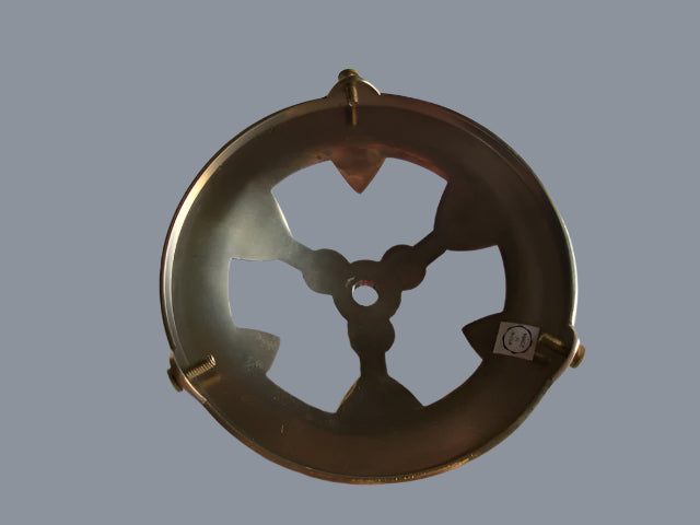 Cast Brass Shade Holder - 5" Fitter - 1/8" IP Centerhole - 5-1/4" Diameter Polish finished