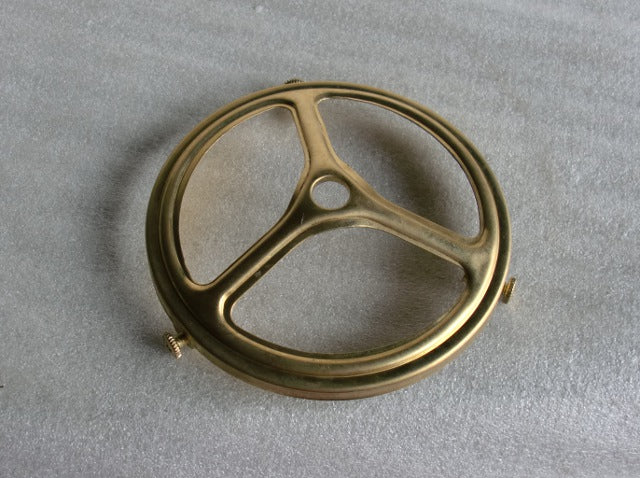 4-1/8" Unfinished Brass Stamped Shade Holder