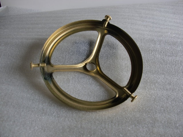 4-1/8" Polished Stamped Brass Shade Holders