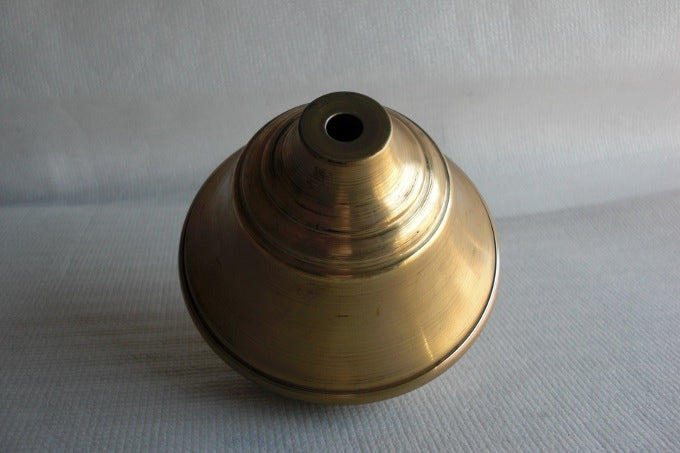 2 - Piece Brass Founts - 5-1/2" Diameter - 5-1/4" High - Polished