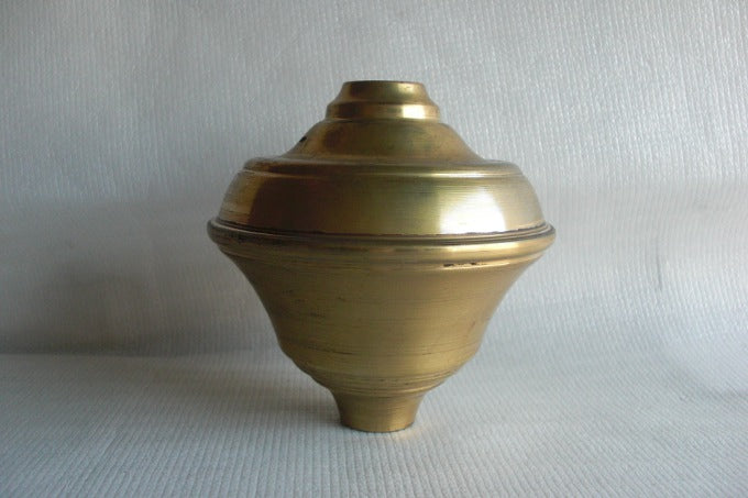 2 - Piece Brass Founts - 5-1/2" Diameter - 5-1/4" High - Polished