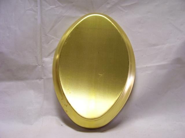6" x 4" Brass Back Plate without Centerhole - Unfinished