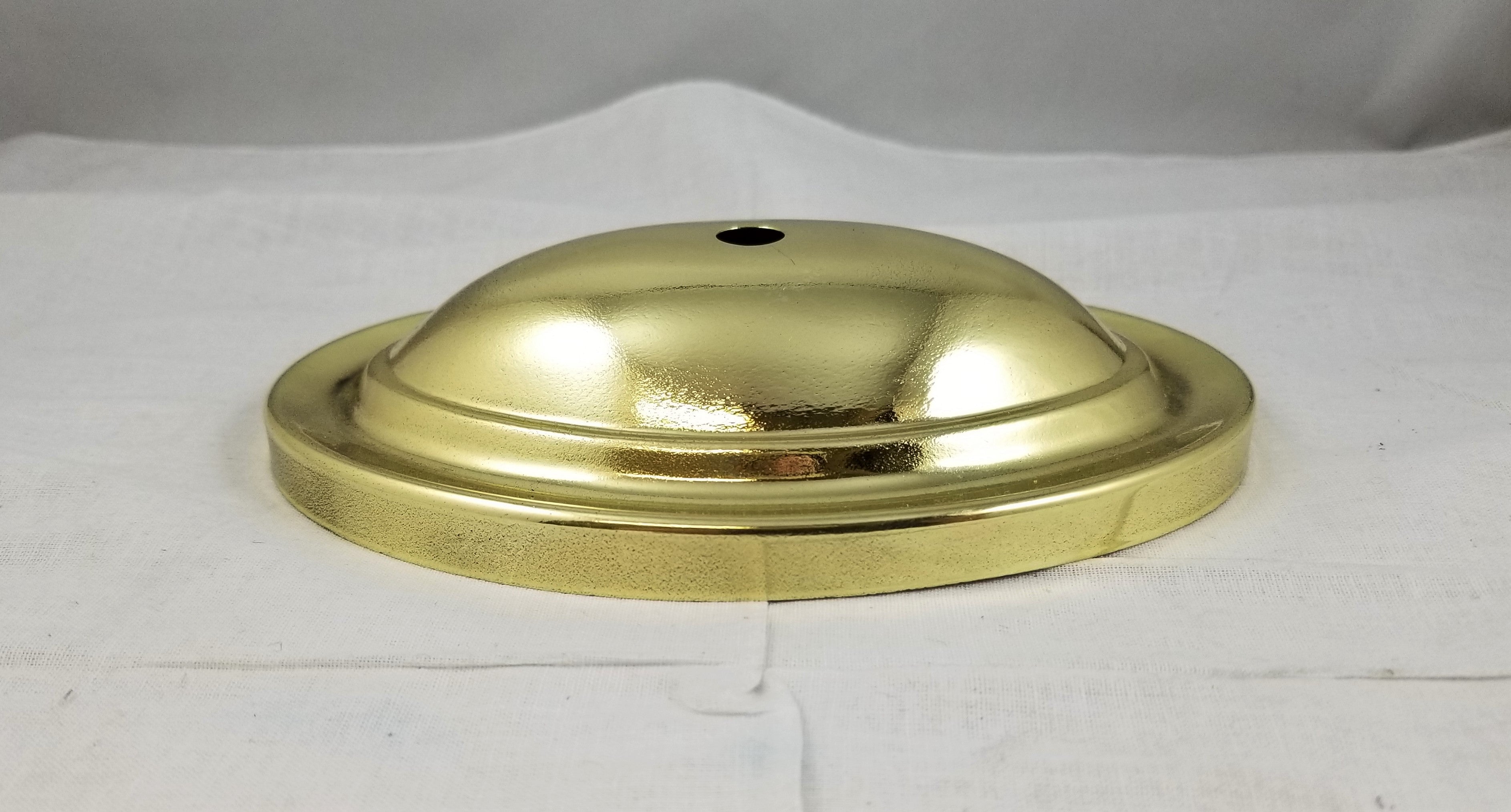 6" x 4" Polished Brass Back Plates - Ideal for Antique Style Sconces