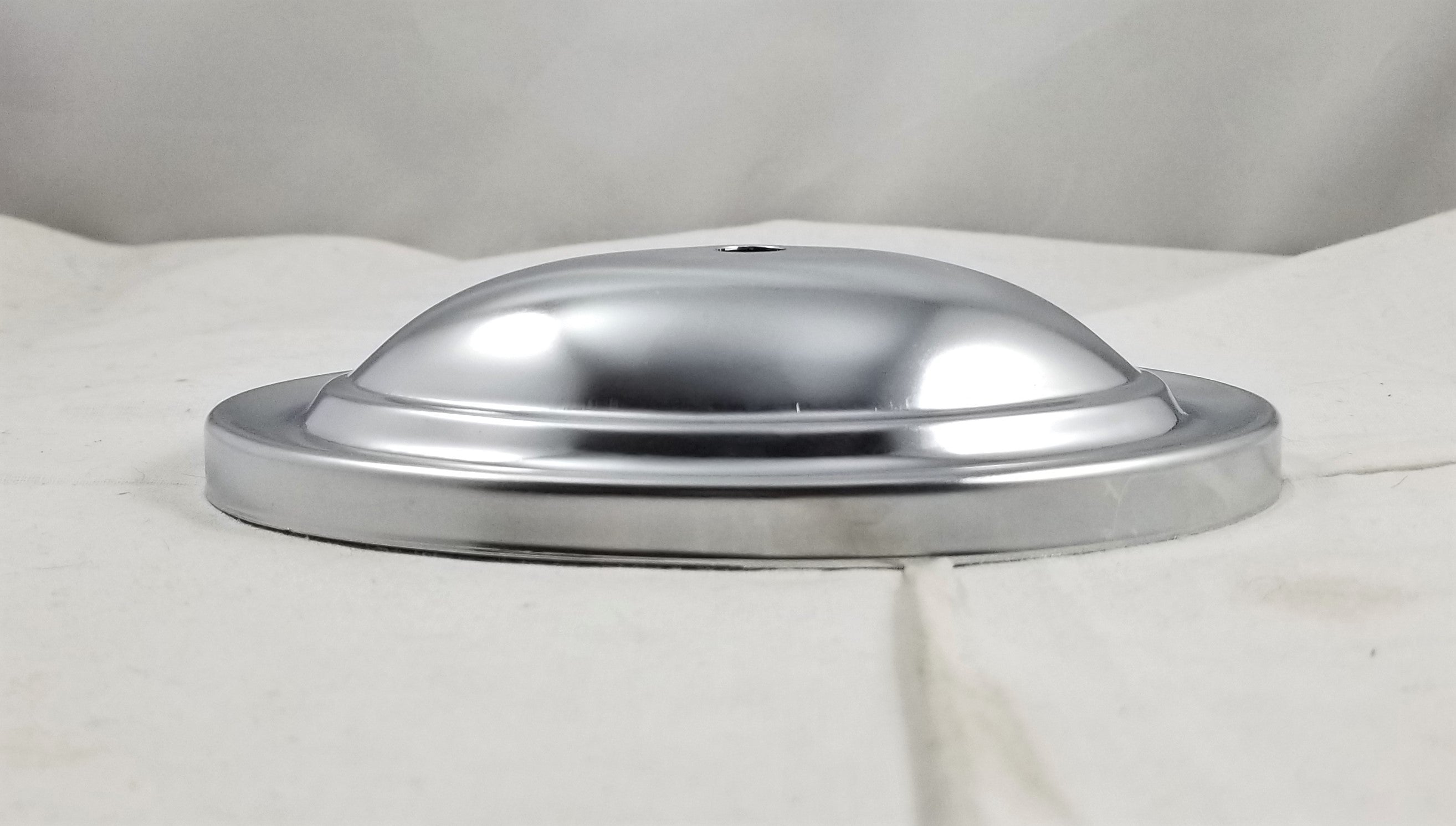 6" x 4" Brass Back Plate with 1/8 IP Centerhole - Chrome