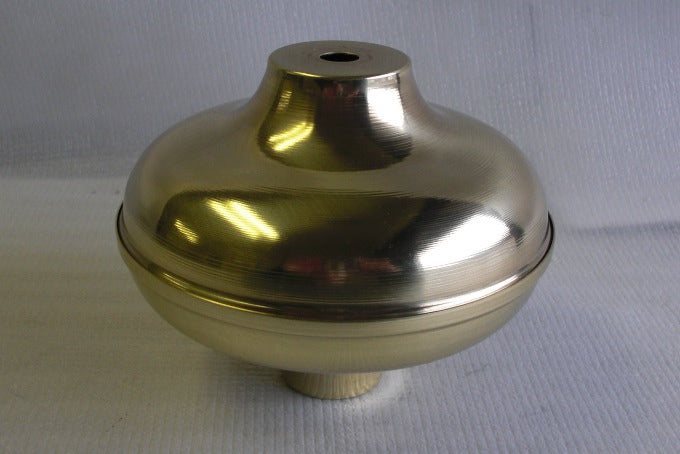 2 - Piece Brass Founts with Locking Seam 5" Diameter - 4-1/8" Tall