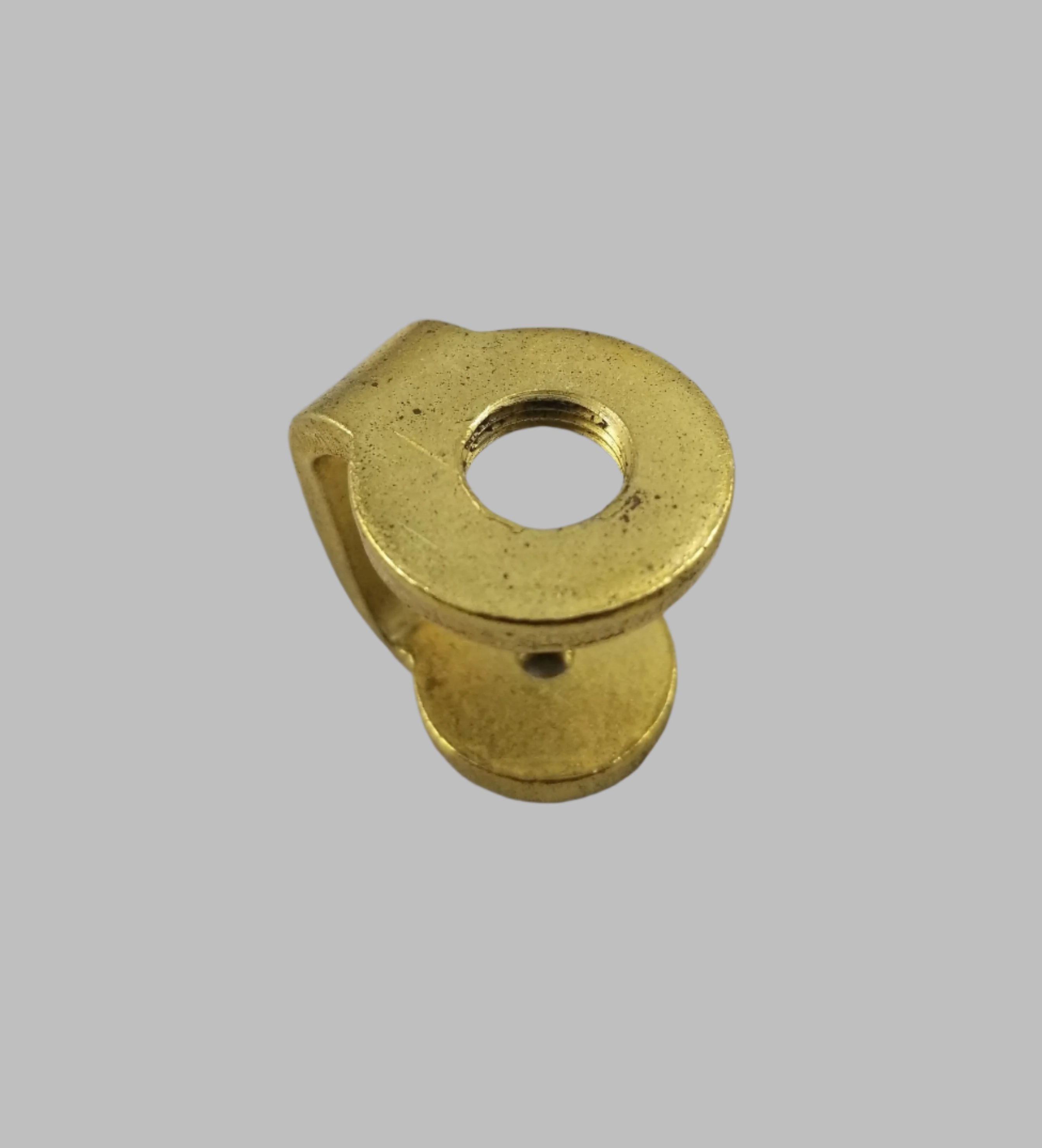 1/8 IP x 8-32 Stamped Brass Plated Steel Hickey