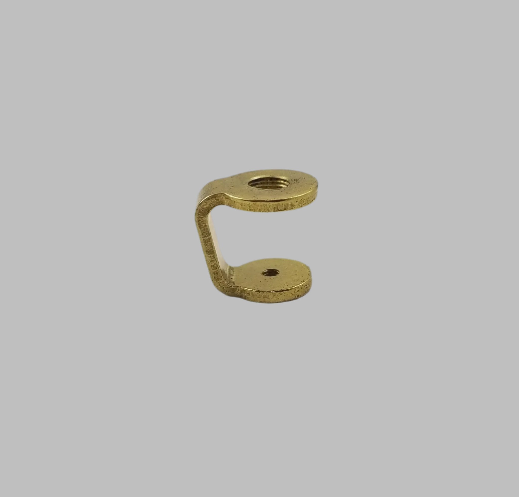 1/8 IP x 8-32 Stamped Brass Plated Steel Hickey