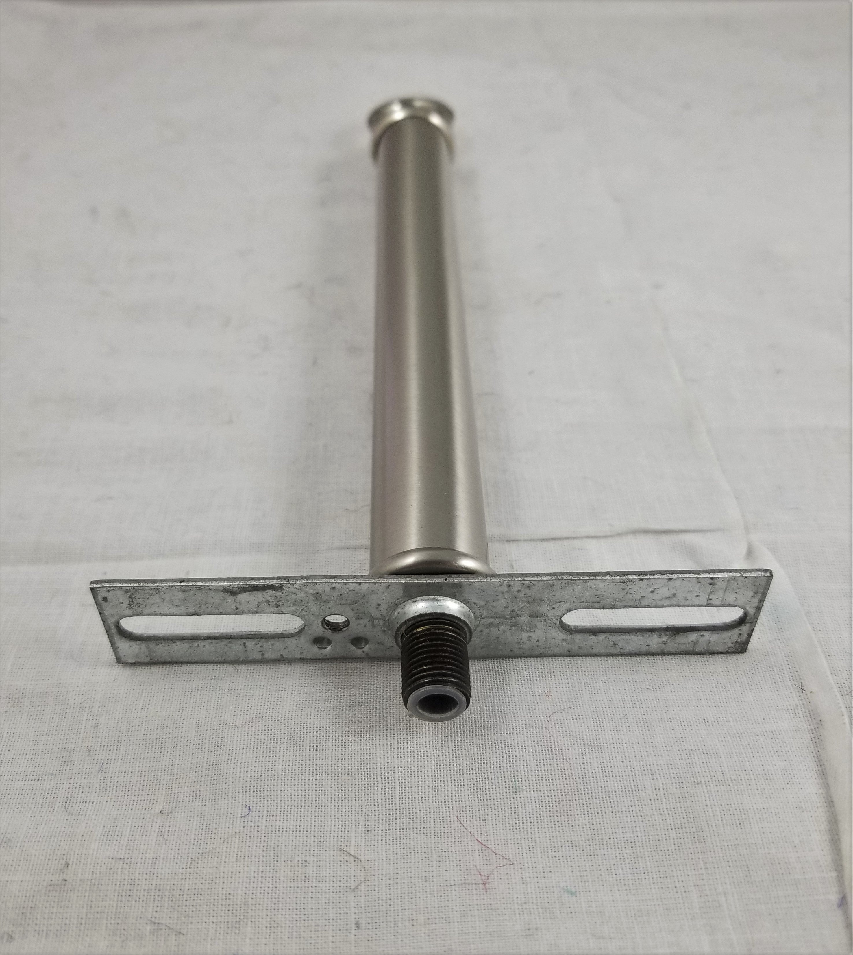 6" Solid Brass, Satin Chrome Plated Blind Pendant Stem