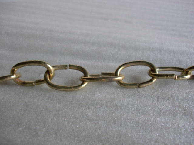 Brass Link Chain - 1.125 inch link length