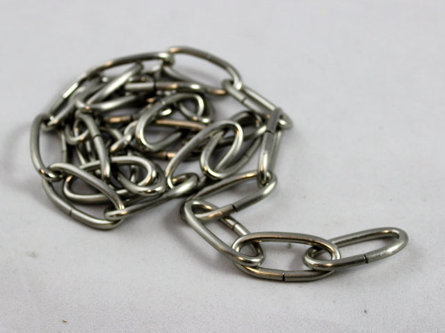 Standard Oval Satin Nickel Chain - 1 Yard Length