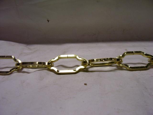 Gothic Style Linked Brass Chain.