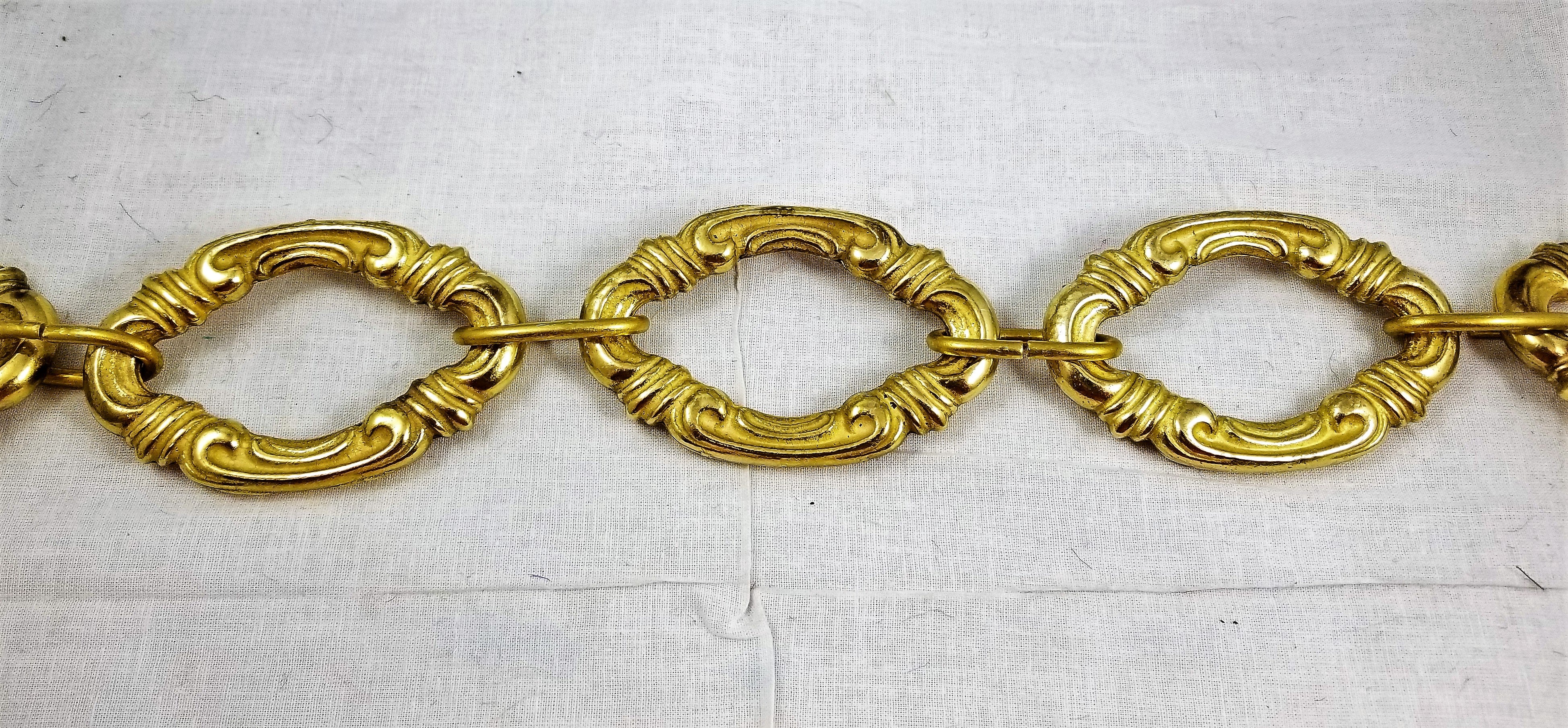 Solid Brass Decorative Design Chain Links.