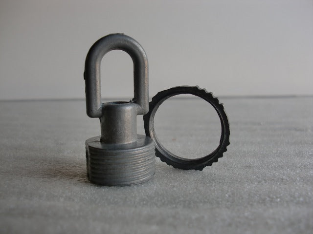 Pewter Screw Collar Loop with Wireway