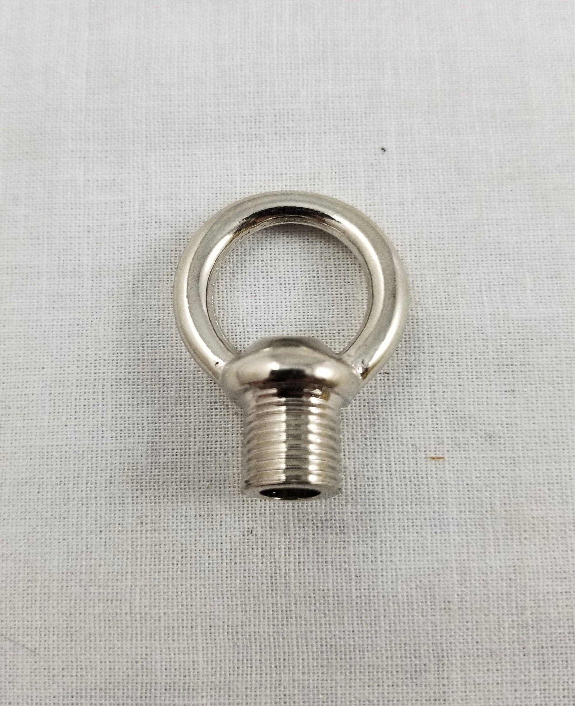 Solid Brass Chrome Plated Loop - Male Threaded 1/8 IP w/ wireway